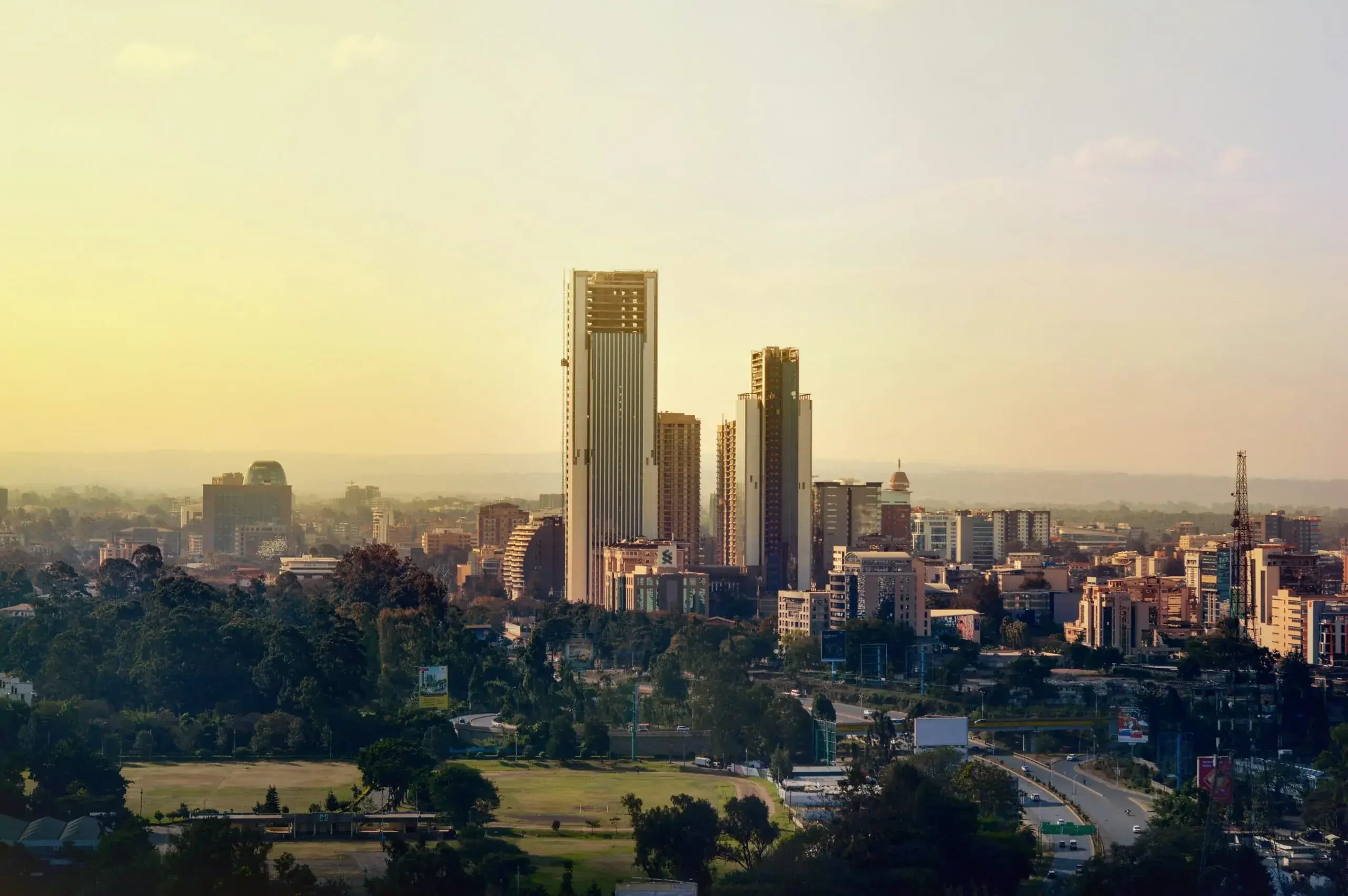 Nairobi skyline representing property investment in Kenya
